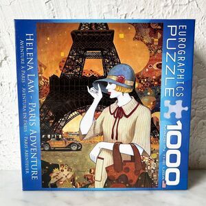 Eurographics Paris Adventure Helena Lam 1000 Piece Puzzle Eiffel Tower-Complete